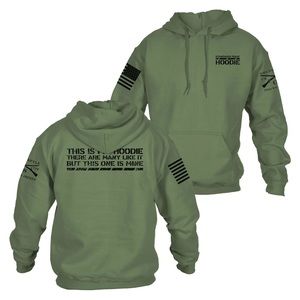 Grunt Style - Military Green Hooded Sweatshirt, NEW!